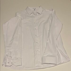 Delcarino Men's White Button-Up Dress Shirt